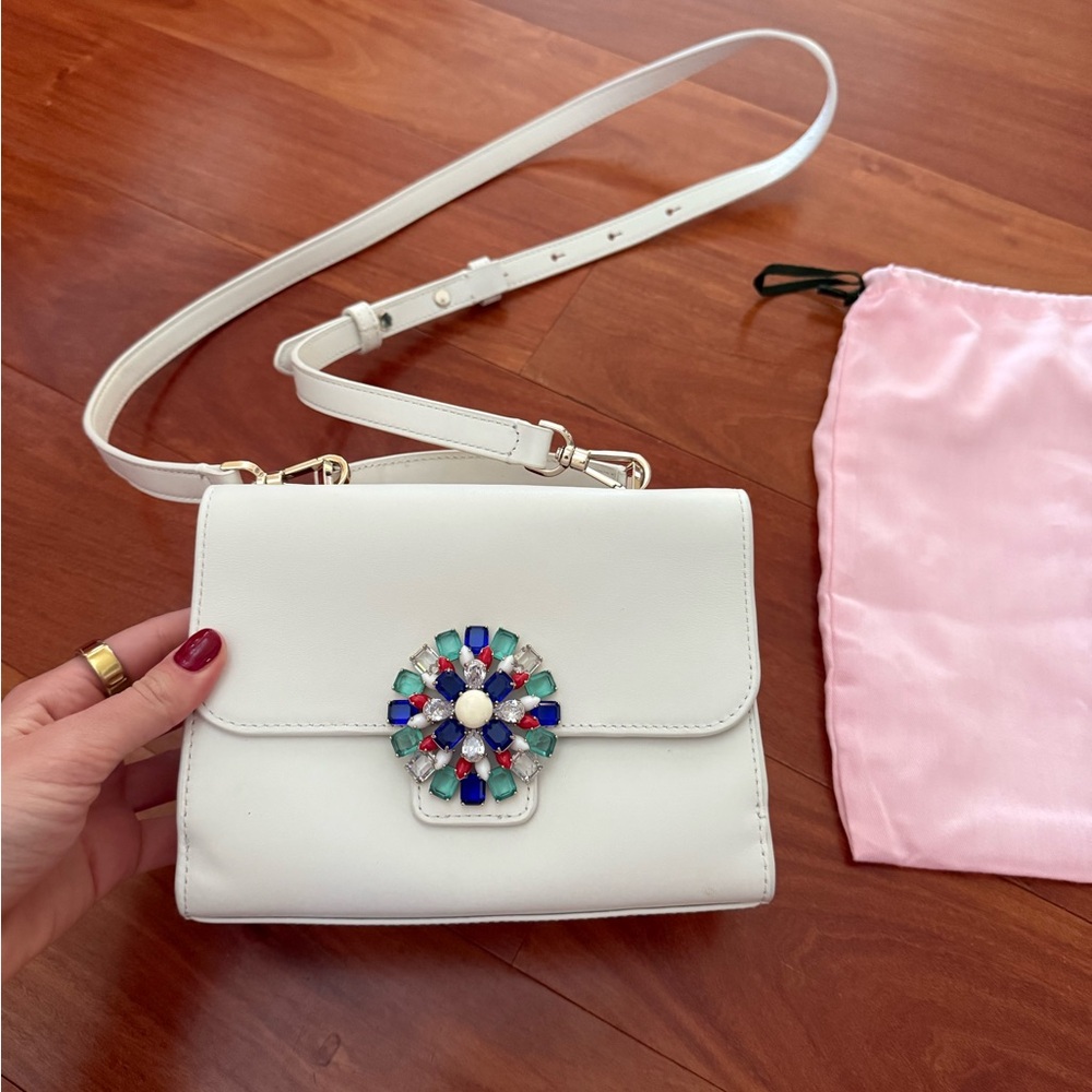 Kate Spade Crossbody - White and Gemstones